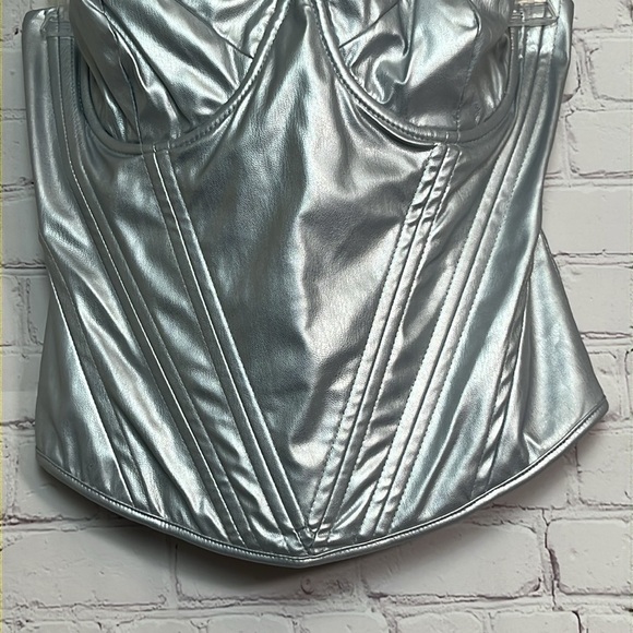 Fashion Nova Bae for Tonight Faux Leather Corset Top - Picture 4 of 13